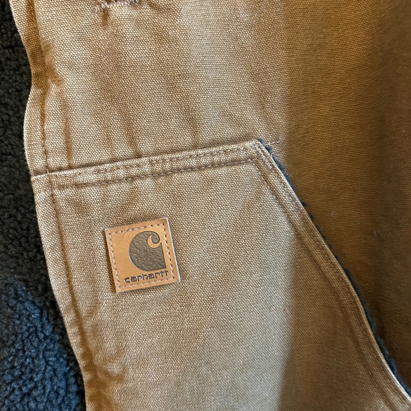 Carhartt Men's Washed Duck Sherpa Lined Work Vest Size L - Picture 3 of 11